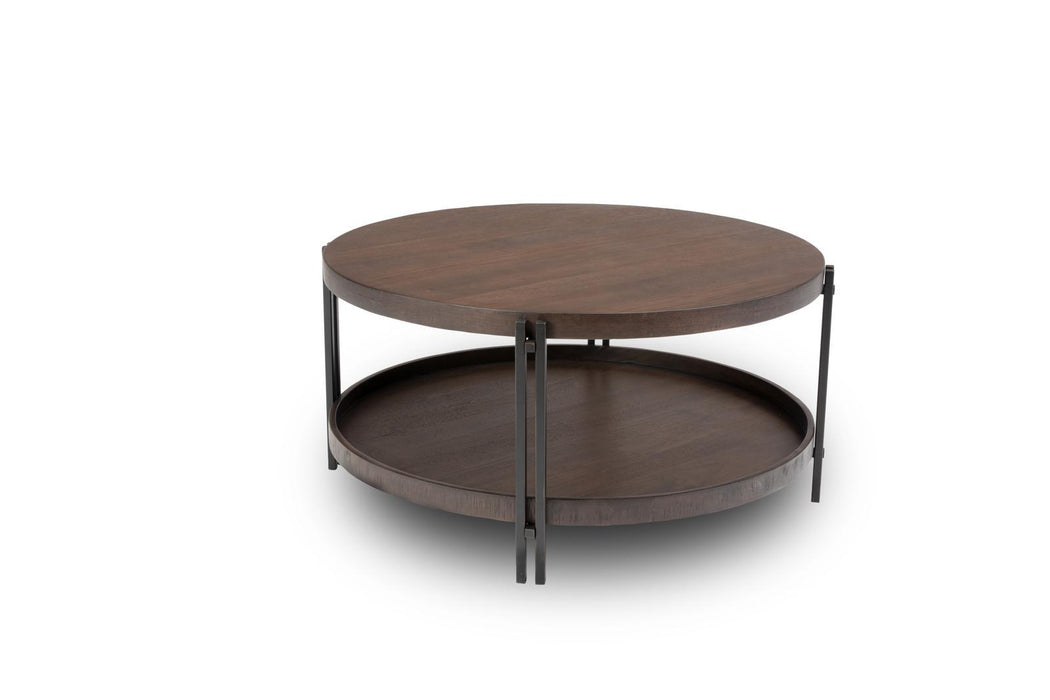 Flexsteel Prairie Round Cocktail Table with Casters image