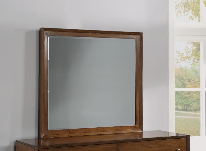 Flexsteel Wynwood Ludwig Mirror in Medium Brown image