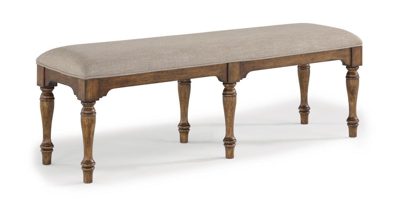 Flexsteel Wynwood Plymouth Bench in Brown image